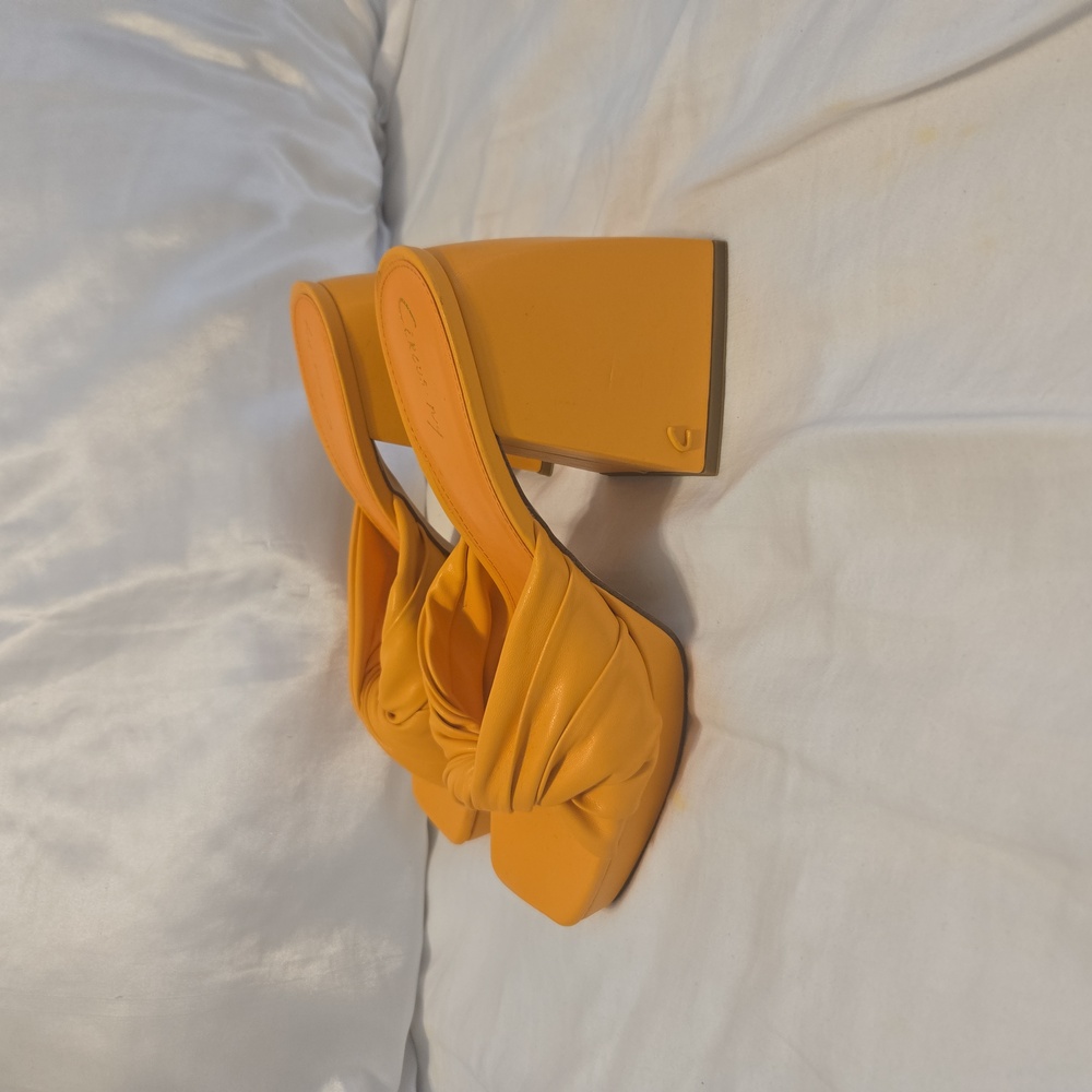 Circus NY By Sam Edelman Orange Women's Chunky Heel Sandal